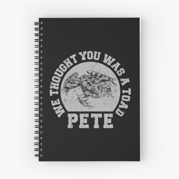Item preview, Toad Pete Amphibian Retro Textured Quote designed and sold by Glendohatham.