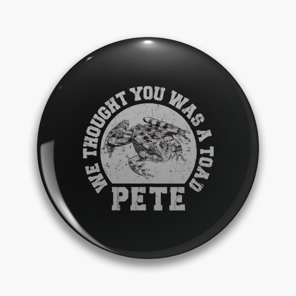 Item preview, Toad Pete Amphibian Retro Textured Quote designed and sold by Glendohatham.