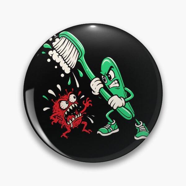 Item preview, Dental Hygienist Halloween Toothbrush vs. Cavity Monster designed and sold by Uglyandcute.