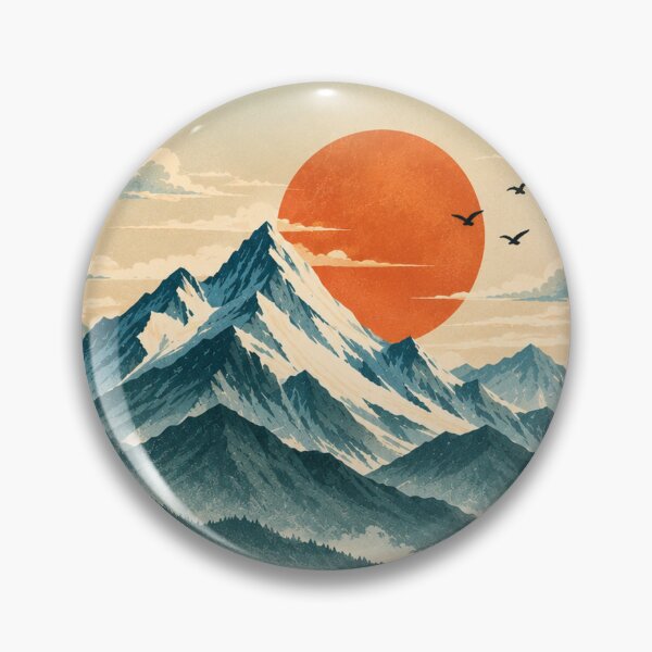 Item preview, Minimalist Mountain Lake Landscape designed and sold by Smoimi.