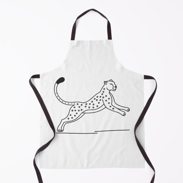 Item preview, Doodle illustration of a cheetah sprinting with legs outstretched designed and sold by rasagamastore.