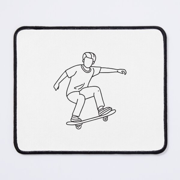 Item preview, Doodle illustration of a skateboarder speeding downhill designed and sold by rasagamastore.