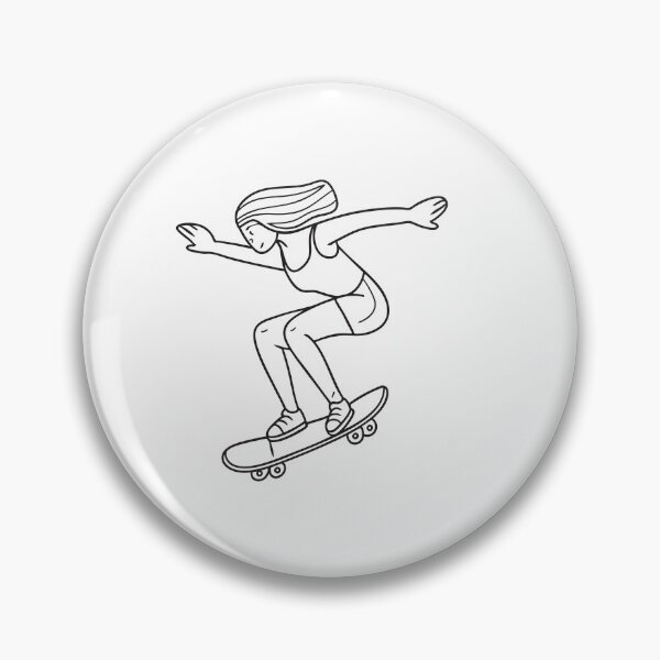 Item preview, Doodle illustration of a skateboarder gliding fast down a slope designed and sold by rasagamastore.
