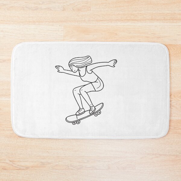 Artikelvorschau, Gekritzelte Illustration eines Skateboarders, der schnell einen Hang hinunterfährt entworfen und verkauft von rasagamastore.