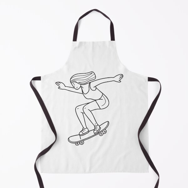 Item preview, Doodle illustration of a skateboarder gliding fast down a slope designed and sold by rasagamastore.