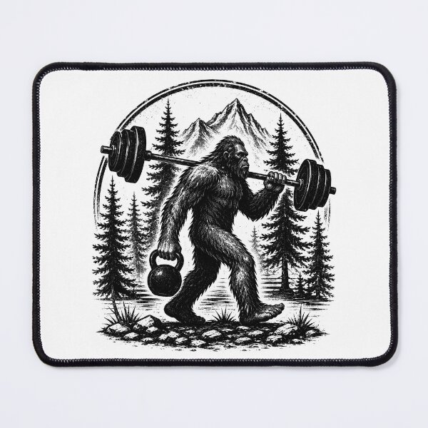 Item preview, Bigfoot Workout Gym Funny Sasquatch Fitness designed and sold by gordonbwyashop.