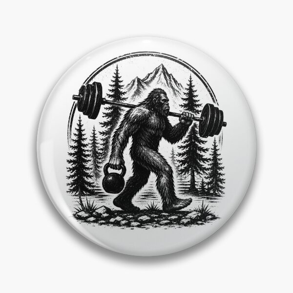 Item preview, Bigfoot Workout Gym Funny Sasquatch Fitness designed and sold by gordonbwyashop.