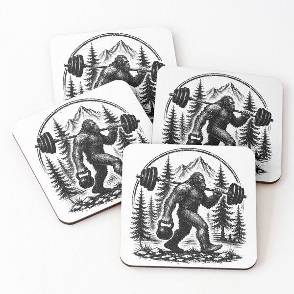 Item preview, Bigfoot Workout Gym Funny Sasquatch Fitness designed and sold by gordonbwyashop.