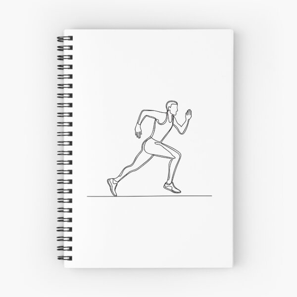 Item preview, Doodle illustration of a sprinter taking off from the starting blocks designed and sold by rasagamastore.