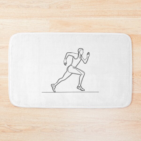 Item preview, Doodle illustration of a sprinter taking off from the starting blocks designed and sold by rasagamastore.