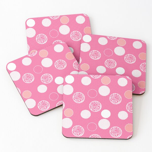 Item preview, In polka dots abstract gently pink designed and sold by fuzzyfox.