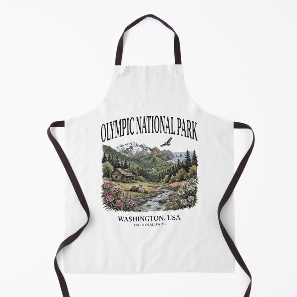 Item preview, Olympic National Park Washington USA Retro Design designed and sold by HeatherRu96664.
