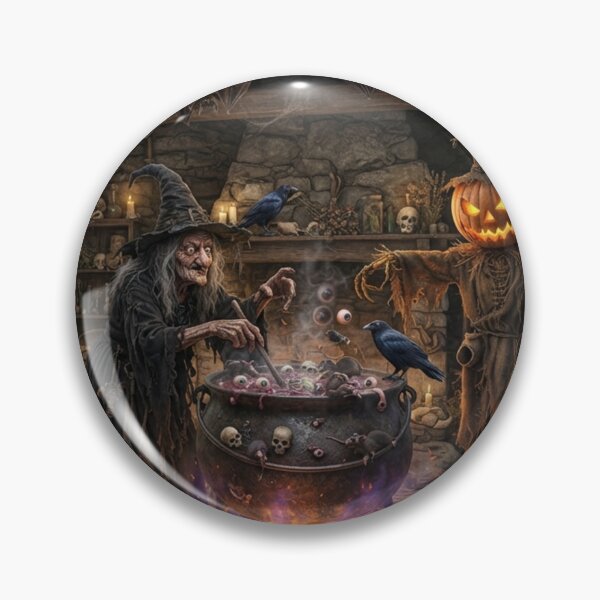 Item preview, Witch Alchemy Laboratory Cauldron Halloween Art designed and sold by AfresStudio.