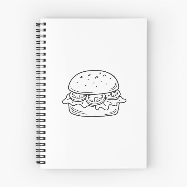 Item preview, Doodle illustration of a plant-based burger with lettuce and tomato designed and sold by rasagamastore.