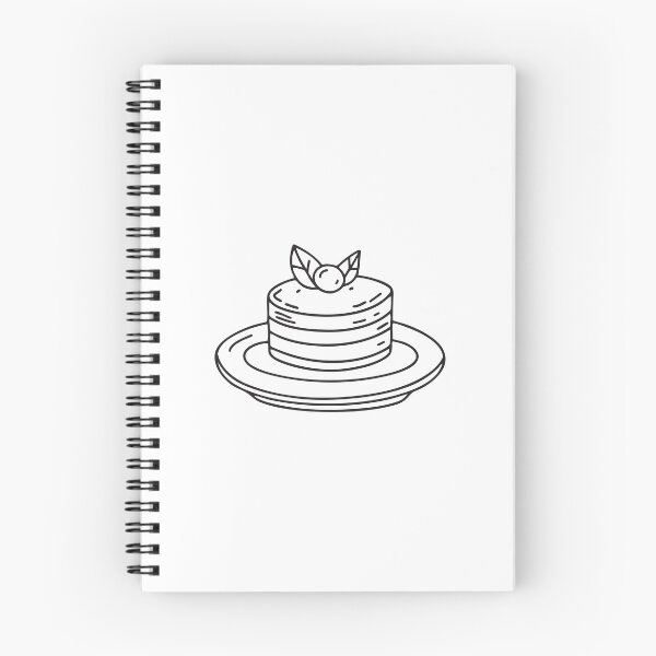 Item preview, Doodle illustration of a slice of vegan chocolate cake on a plate designed and sold by rasagamastore.