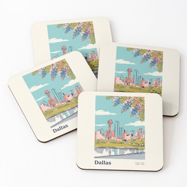Item preview, Dallas Vintage Retro USA Travel designed and sold by RareDeerArt.