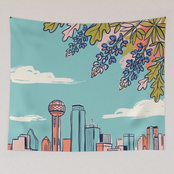 Item preview, Dallas Vintage Retro USA Travel designed and sold by RareDeerArt.