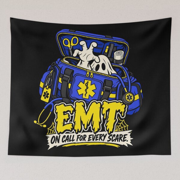 Item preview, Paramedic EMT Halloween Ghost Medical Bag On Call for Every Scare designed and sold by Uglyandcute.