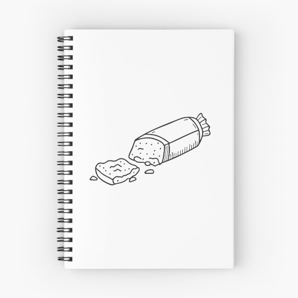 Item preview, Doodle illustration of a half-open vegan protein bar on a table designed and sold by rasagamastore.