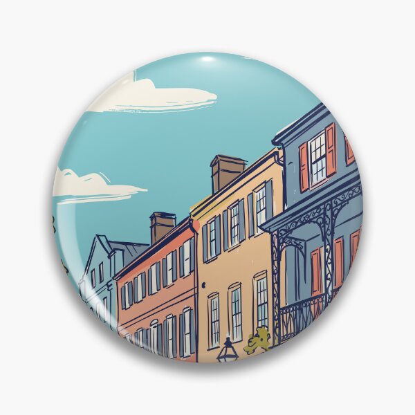 Item preview, Charleston Vintage Retro USA Travel designed and sold by RareDeerArt.