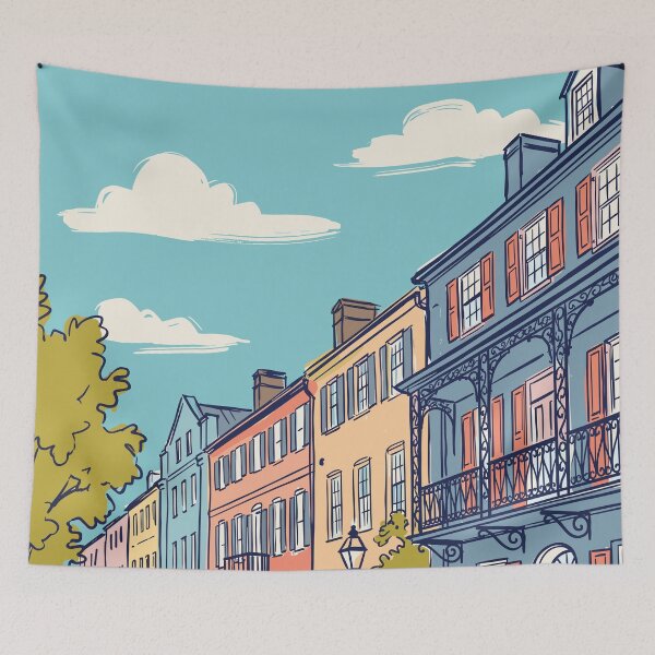 Item preview, Charleston Vintage Retro USA Travel designed and sold by RareDeerArt.