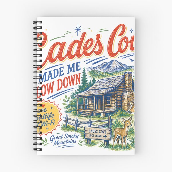 Item preview, Cades Cove Made Me Slow Down Vintage Smoky Mountains Design designed and sold by castillomiami.