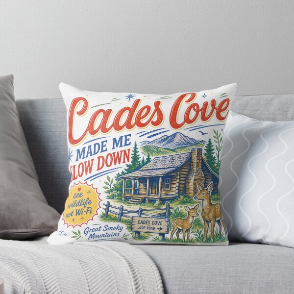 Item preview, Cades Cove Made Me Slow Down Vintage Smoky Mountains Design designed and sold by castillomiami.