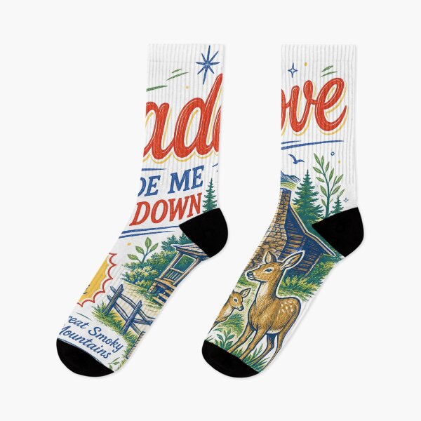 Item preview, Cades Cove Made Me Slow Down Vintage Smoky Mountains Design designed and sold by castillomiami.