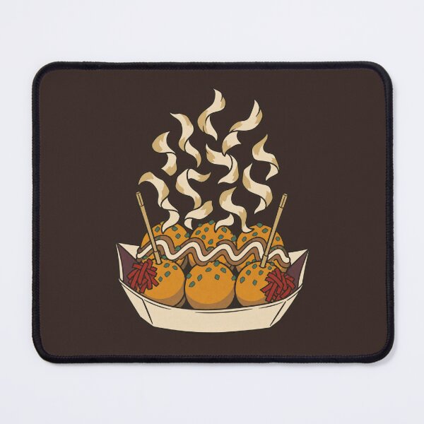 Item preview, Dancing Takoyaki — Funny Japanese Street Food Art | Ukiyo-e Woodblock designed and sold by Planthem.