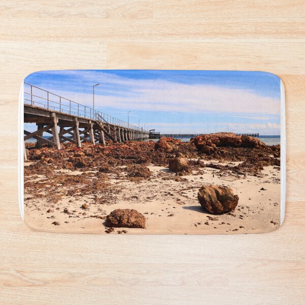Item preview, Beach and Jetty at Moonta Bay designed and sold by jwwallace.