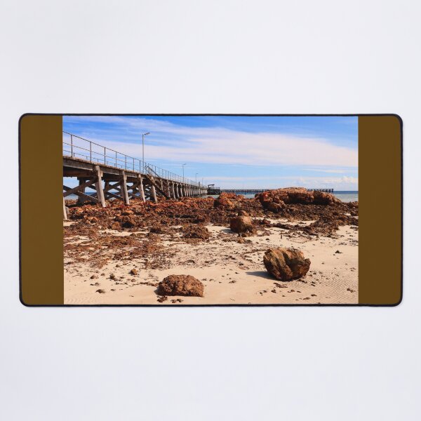 Item preview, Beach and Jetty at Moonta Bay designed and sold by jwwallace.