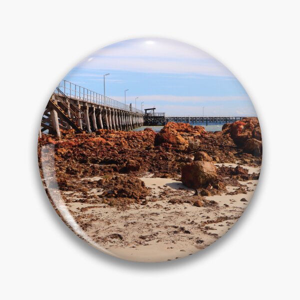 Item preview, Beach and Jetty at Moonta Bay designed and sold by jwwallace.
