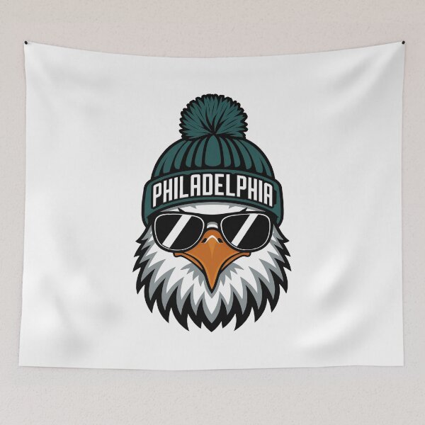 Item preview, Cool Eagle Beanie Sunglasses Philly Fan designed and sold by HeatherRu96664.