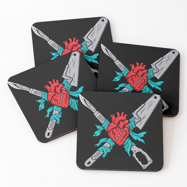 Item preview, Surgeon I Fix Monsters Halloween Scalpel Stitched Heart designed and sold by Uglyandcute.