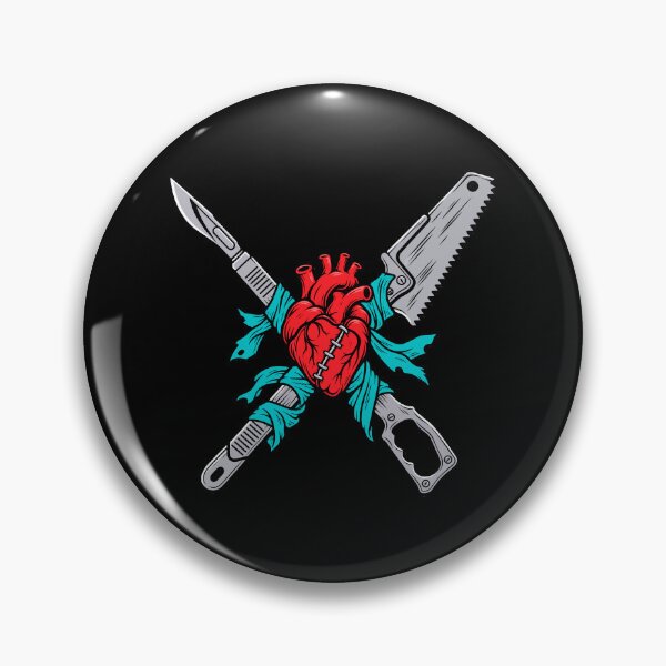 Item preview, Surgeon I Fix Monsters Halloween Scalpel Stitched Heart designed and sold by Uglyandcute.