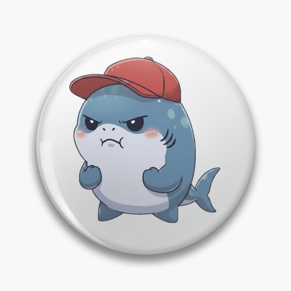 Item preview, Cute Grumpy Shark designed and sold by Nature's Chibis.