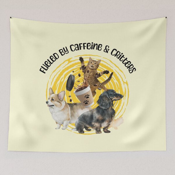 Item preview, Coffee Cats and Dogs Chaos designed and sold by Sachie's Studio.