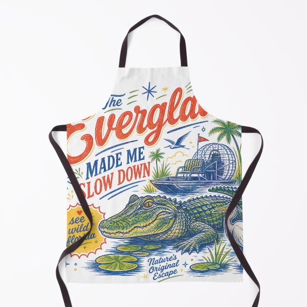 Item preview, The Everglades Made Me Slow Down Vintage Florida Wildlife Design designed and sold by castillomiami.