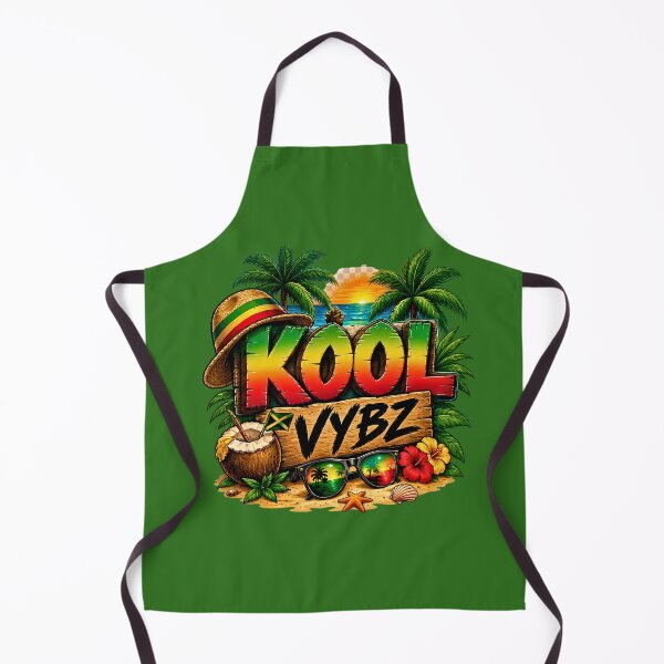 Aperçu de l'œuvre Kool Vybz Reggae Rasta Beach Coucher de soleil Ambiance tropicale Jamaïque Design créée et vendue par digitalbob60.