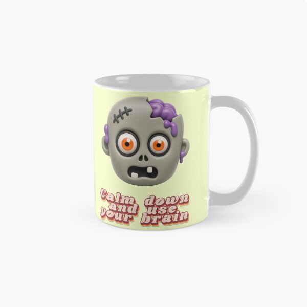 Item preview, Funny Zombie Head Calm Down Use Your Brain designed and sold by Mauswohn.