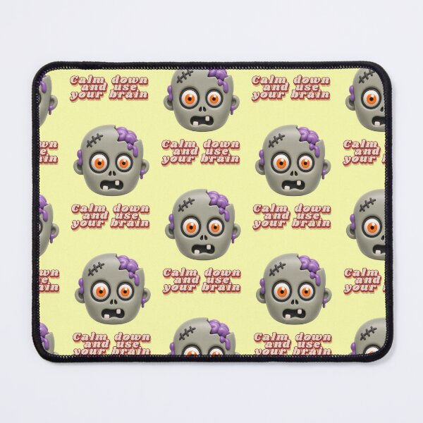 Item preview, Funny Zombie Head Calm Down Use Your Brain designed and sold by Mauswohn.