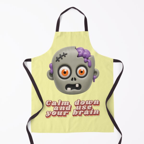 Item preview, Funny Zombie Head Calm Down Use Your Brain designed and sold by Mauswohn.