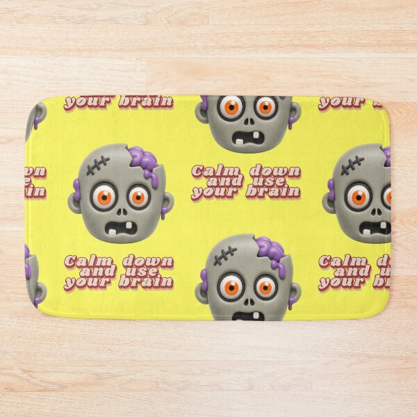 Item preview, Funny Zombie Head Calm Down Use Your Brain designed and sold by Mauswohn.