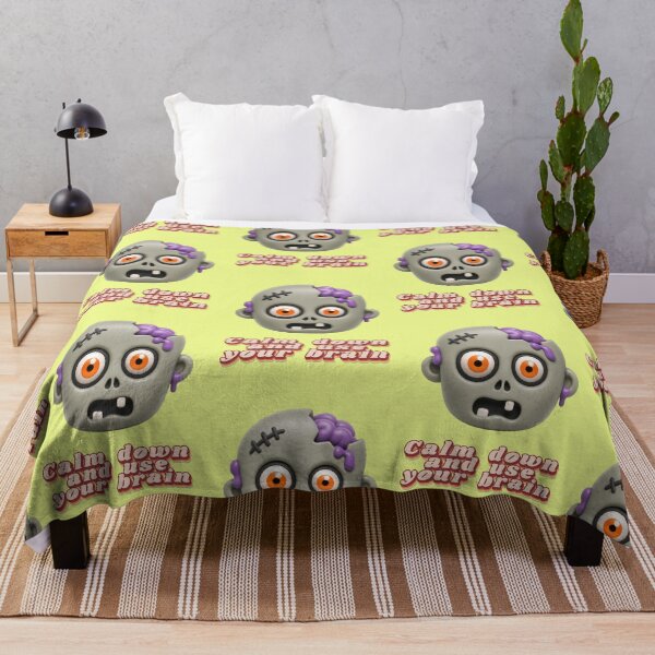 Item preview, Funny Zombie Head Calm Down Use Your Brain designed and sold by Mauswohn.
