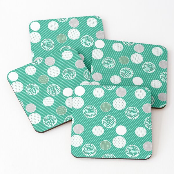 Item preview, In polka dots abstract gently turquoise designed and sold by fuzzyfox.
