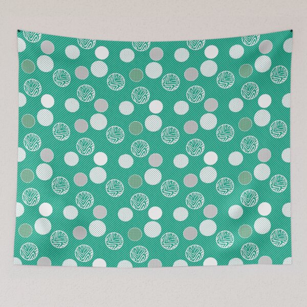Item preview, In polka dots abstract gently turquoise designed and sold by fuzzyfox.