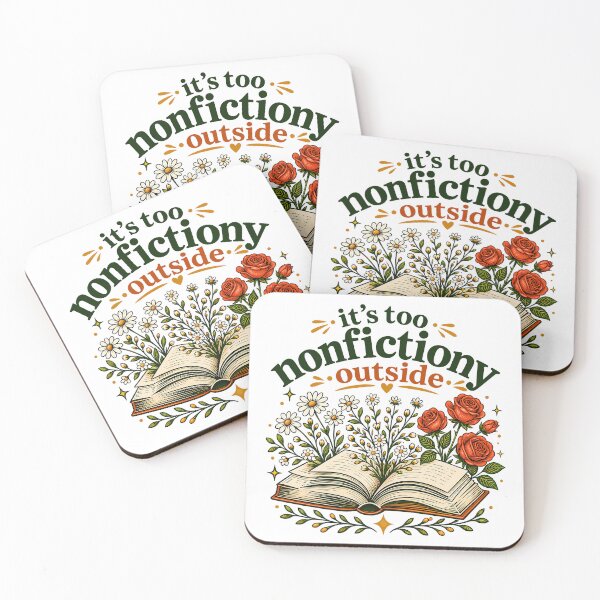 Item preview, It's Too Nonfictiony Outside Book Floral Design Book Lover designed and sold by gordonbwyashop.
