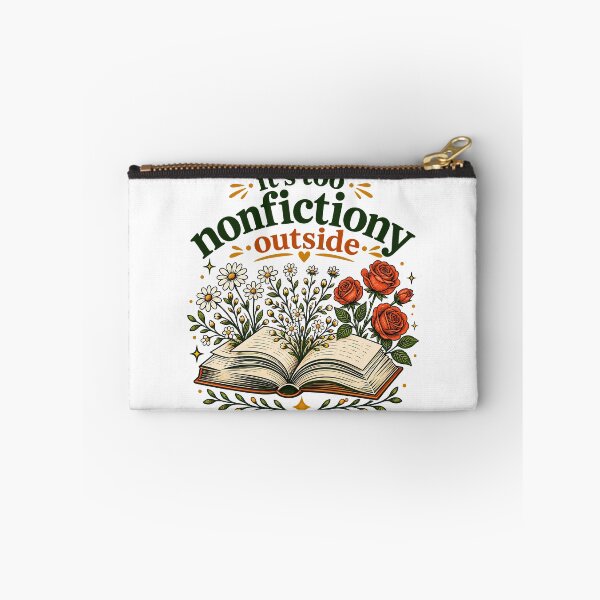 Item preview, It's Too Nonfictiony Outside Book Floral Design Book Lover designed and sold by gordonbwyashop.