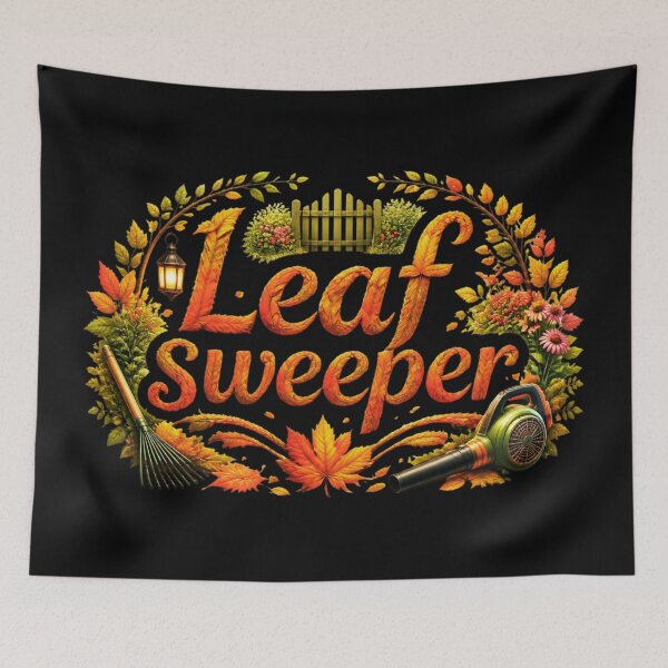 Item preview, Leaf Sweeper Autumn Gardening Fall Lawn Care designed and sold by RDproject.