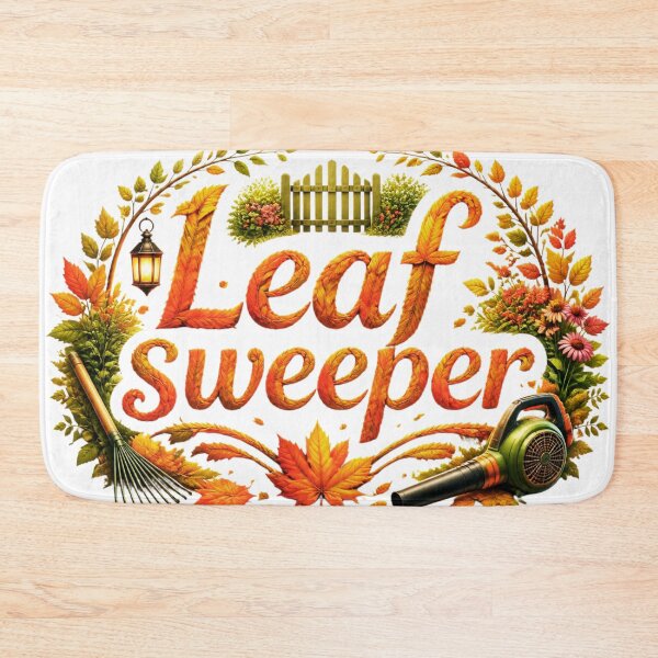 Item preview, Leaf Sweeper Autumn Gardening Fall Lawn Care designed and sold by RDproject.
